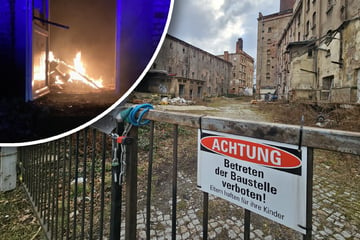 Dresden: Brandstiftung in Dresden: Schon wieder Feuer in Mälzerei-Ruine!