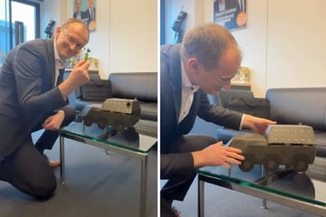 Deutscher gehts nicht: CDU-Abgeordneter hat Panzerwagen als Adventskalender