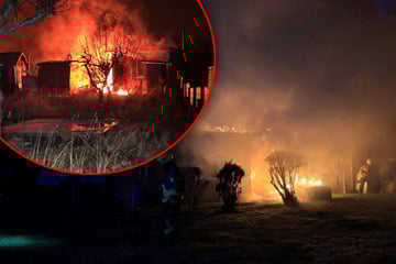 Riesen-Schaden! Gartenlaube im Harz brennt lichterloh