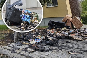 Leipzig: Erst Grünau, dann Zentrum: Mülltonnen-Brandserie hält Leipziger Feuerwehr in Atem