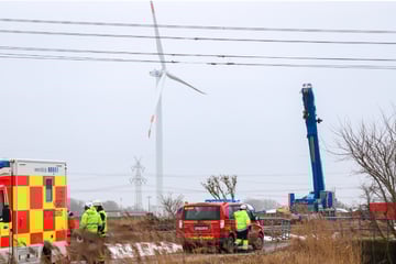 Kran zerlegt Hochspannungsleitung: Fahrer muss ins Krankenhaus