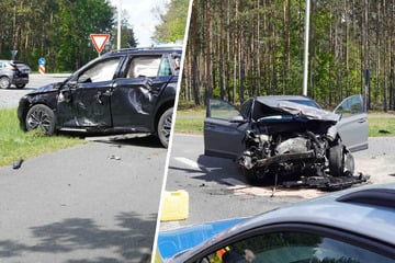 Völlige Verwüstung auf Kreuzung: Mehrere Schwerverletzte nach Unfall in Sachsen