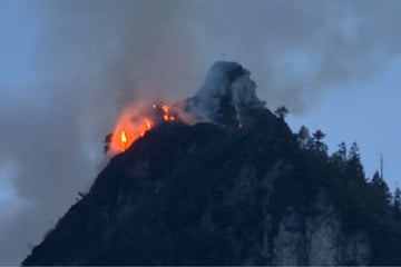 Waldbrand am Saurüsselkopf: Löscharbeiten erst mal nicht geplant