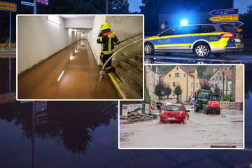 Kräftige Gewitter sorgen für überflutete Straßen und vollgelaufene Keller