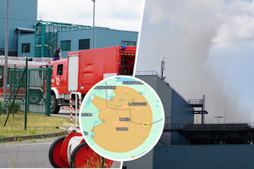 Müll-Bunker geht in Flammen auf: Großeinsatz in Sachsen - Anwohner gewarnt