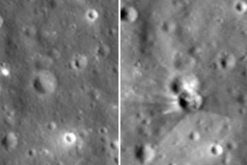 Dicker Krater auf dem Mond: Was hat dort eingeschlagen?