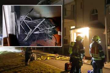 Chemnitz: Feuerwehreinsatz in Chemnitzer Mehrfamilienhaus: Kinderwagen abgefackelt!
