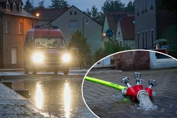 Plötzlicher Starkregen sorgt in Mittelsachsen für Überschwemmungen
