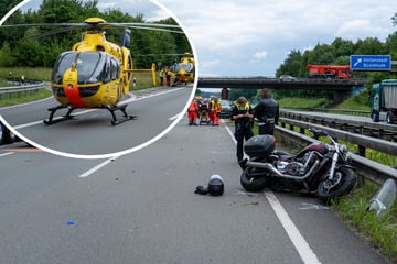 Unfall A1: Motorradunfall und Mega-Stau auf der A1: Zwei Biker schwer verletzt