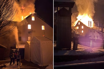 Flammen-Inferno bei -15 Grad: Millionenschaden bei Brand in Bäckerei