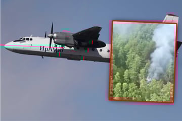 Flugzeugabsturz in Russland: Rettungskräfte entdecken brennendes Wrack