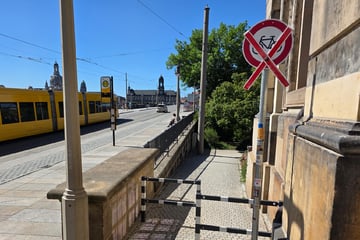 Dresden: Schilder-Posse am Blockhaus: Radfahrverbot hat nie existiert
