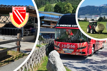 Kuhstall neben dem Hotel, Training auf einem Hügel: Hier macht sich Cottbus fit für die 2. Liga!