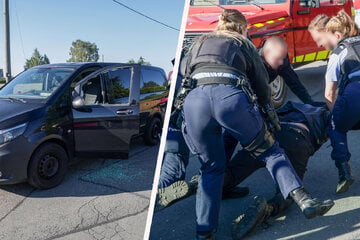 Der Motor lief noch: Betrunkener schläft am Steuer ein und muss von Polizei aus Auto geholt werden