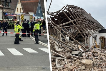 Explosion erschüttert Wohngebiet: Haus stürzt ein, Mann schwerst verletzt geborgen