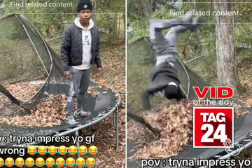 Viral Video of the Day for January 6, 2025: Man's attempt at impressing girl with trampoline flip goes wrong!