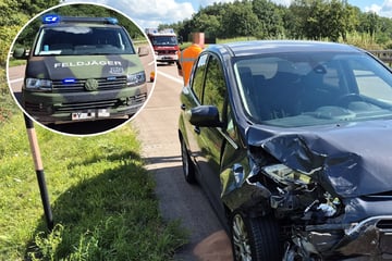 Unfall A2: Drei Autos krachen auf A2 ineinander: Militärpolizisten sichern Unfallstelle