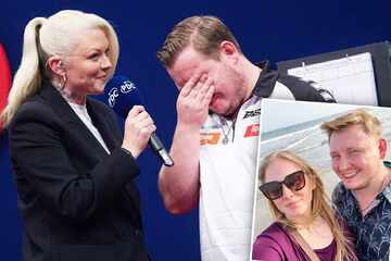 Deutscher Darts-Held schreibt Geschichte: So süß tröstet Martin Schindler dann seine Ehefrau
