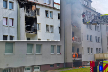 Flammen breiten sich rasend schnell aus: Drei Verletzte bei Balkonbrand im Landkreis Leipzig