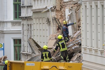 Hauseinsturz in Görlitz: Bislang keine Lebenszeichen in Trümmern entdeckt