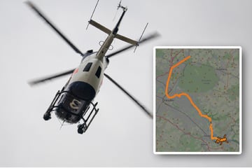 Polizeihubschrauber elbaufwärts Richtung Grenze unterwegs: Was ist da los?