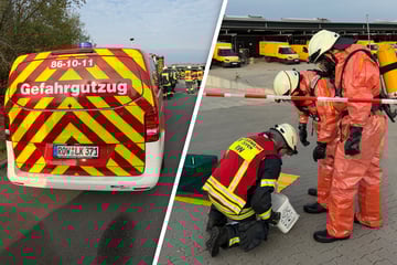 Gefährliche Flüssigkeit tritt in Paketzentrum aus: Großeinsatz!