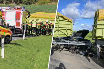 Landwirt zieht plötzlich nach links: Cupra-Fahrer donnert in Anhänger