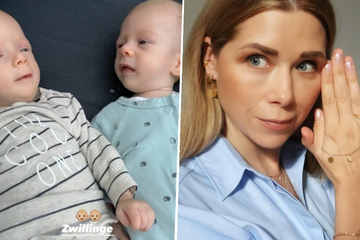 La ex estrella de la EEZ Tanja Szewczenko irritada: ¿sus bebés gemelos se ignoran entre sí?