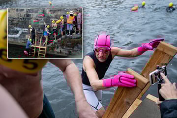 Trotz Bibber-Temperaturen: Darum schwimmen so viele in der Spree