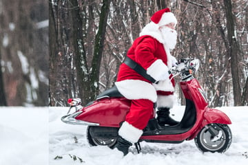 Besoffener Weihnachtsmann fährt Moped und hat Ärger mit der Polizei