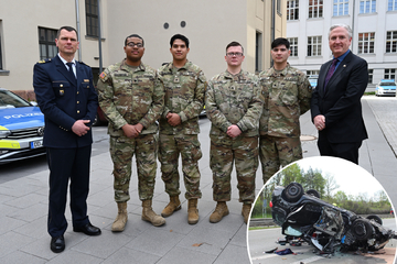 US soldiers honored in Germany after heroic highway rescue: "You saved people's lives"