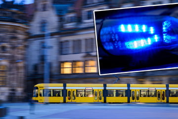 Dresden: Wer hat was gesehen? Räuber dreschen in Bahn auf jungen Mann ein