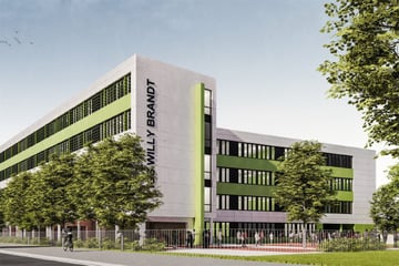 Nach zehn Monaten Bauzeit: IGS "Willy Brandt" feiert Richtfest