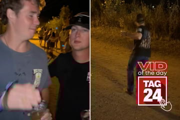 viral videos: Viral Video of the Day for September 8, 2025: Festivalgoer suffers epic crash into bush – and saves his beer!