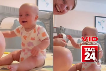 Viral Video of the Day for September 29, 2024: Tape-ripping sound makes baby belly-laugh nonstop!