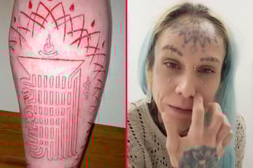 Body mod fanatic makes tattoo out of cut-up skin with gruesome technique