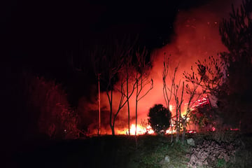 Gartenhaus brennt lichterloh: Feuerwehr kann nichts mehr retten