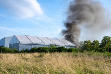 Brand auf Firmengelände: Mitarbeiter greift ein und landet im Krankenhaus