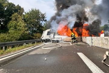 Unfall A81: In Richtung Stuttgart: Autobahn nach Lkw-Brand wieder komplett frei