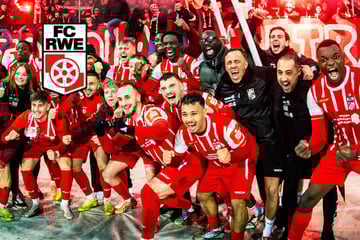 Spieler stürmen VIP, Trainer tanzt in der Disko: So exzessiv feiert Rot-Weiß Erfurt den Derbysieg