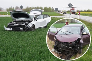 Opel-Fahrerin knallt in Fahrschule: Drei Verletzte bei Unfall in Sachsen