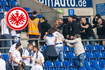 Nach Ausschreitungen auf Schalke: Harte Strafen für Frankfurt-Fans