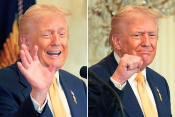 Trump counters widespread claims of racism at painfully awkward Black History Month reception