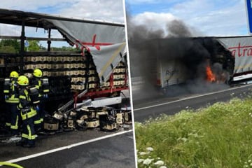 Unfall A3: Brennender Bierlaster sorgt für Stau auf der A3 bei Bad Camberg