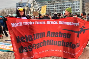 Leipzig: Weiterhin scharfe Kritik: Proteste gegen den Ausbau des Flughafens Leipzig/Halle