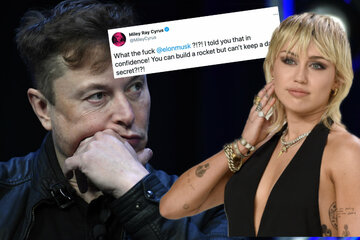 Elon Musk revela el secreto de Miley Cyrus, quien reacciona: "¿Qué es eso?"