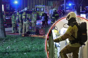 Dresden: Kellerbrand in Dresden: Flammen reißen Bewohner aus dem Schlaf