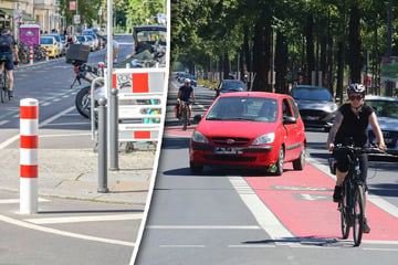 Dresden: Neuheit in Dresden: Radweg bekommt Poller-Schutz
