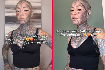 Radically inked influencer reveals brutal X-rated tattoos