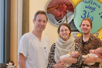 Leipzig: Sie passt in eine Hand: Extrem-Frühchen Wilma kommt mit 400 Gramm zur Welt - und kämpft um Überleben